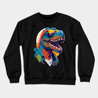 T-Rex Punk Crewneck Sweatshirt